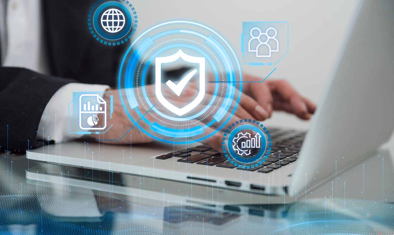 Cybersecurity experts working on digital threat protection