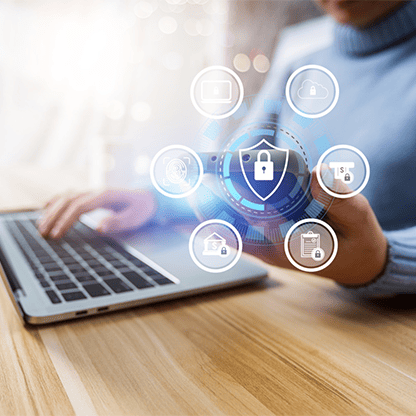 Cybersecurity experts working on digital threat protection