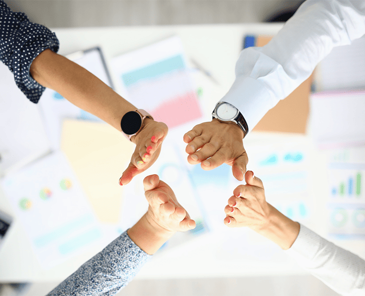 B2B sales outsourcing team at work